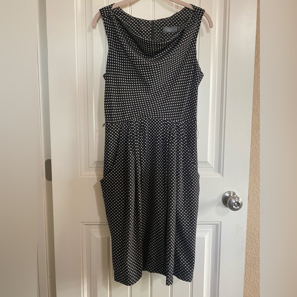 Costa Blanca Black and White Knee Length Dress
